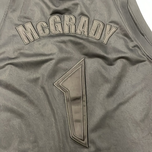 2000’s Adidas NBA TMAC Tracy McGrady #1 Black Stitched Jersey - Picture 7 of 7